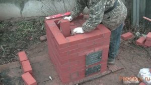 перекрытие топки печи в стык