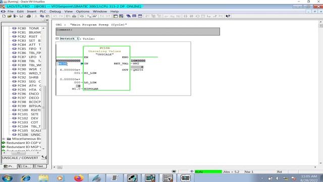 HMI and PLC Program for Variable Frequency Drive Set point