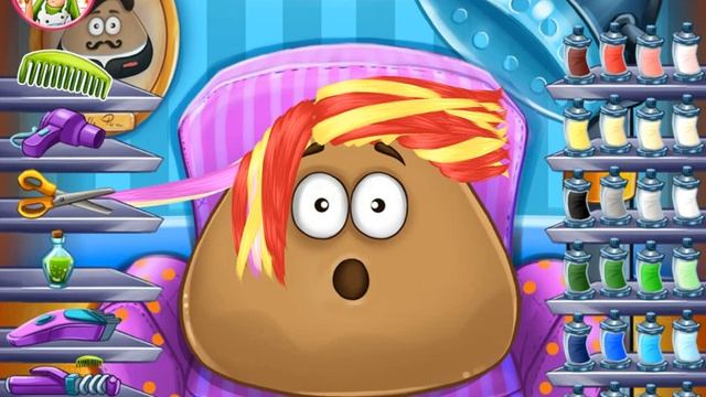 Поу у парикмахера делает причёску смотреть онлайн