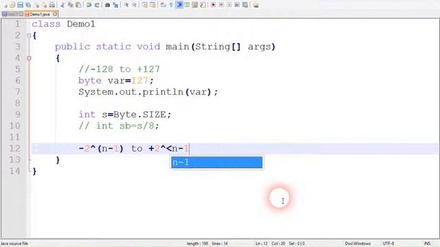 byte data type in java in hindi lecture#7 смотреть онлайн
