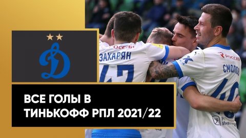 Все голы «Динамо» в Тинькофф РПЛ сезона 2021/22
