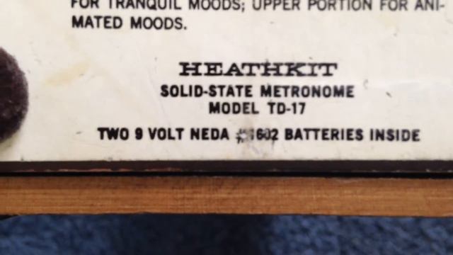 Heathkit Metronome TD-17 смотреть онлайн
