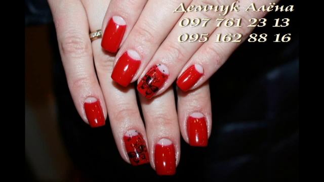 Лунный маникюр гель лаком. Наращивание ногтей гелем. Мои работы смотреть онлайн