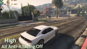 GTA V | RX 580 4GB, Ryzen 5 2600 | All Settings | All Anti-Aliasing Max/Off