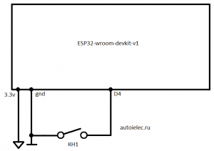 Подключаем кнопку к ESP32 на MicroPython.