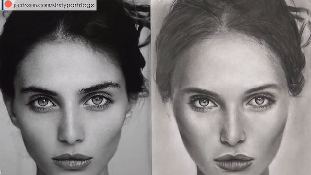 How to Draw a Realistic Face | Portrait Drawing Tutorial Part 2: Skin + Hair смотреть онлайн