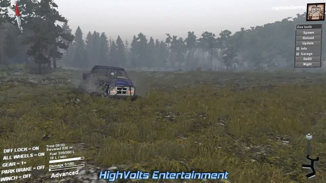 Spintires Mods - Dodge PowerCrawler & Chevy K20 High Power Mudding at the Swamp