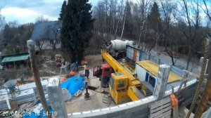ТЕКОЛИТ: заливка бетона в блоки краном с рюмкой(колокольчиком)