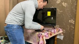 Распаковка нового телевизора до 10500 рублей Сочная картинка polarline 32pl13tc