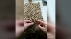 Красивый Узор макраме для плетения сумочки "лакомник" из джута. Важные рекомендации. #макраме