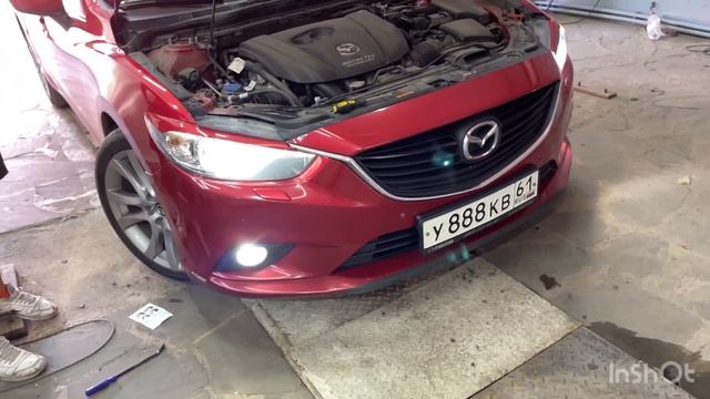 Штатные Лед лампы D2S в Мазда 6 свет стал мощнее на 200% Mazda 6 led D2S установка 7(928)1112002 смотреть онлайн