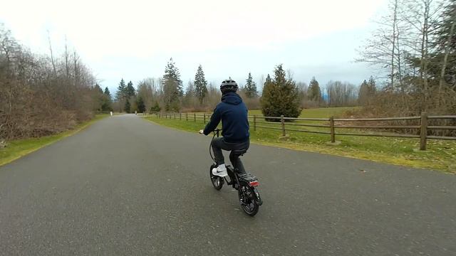 DYU A1F Folding Electric Bike - 16 Inch Compact Folding A1F E-Bike Review and Speed Test смотреть онлайн