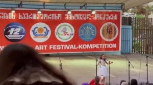 Грузия, г. Кабулети. Абдукаимова Милана. Песня «Из чего наш мир состоит».