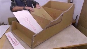 Полка из переработанного картона diy