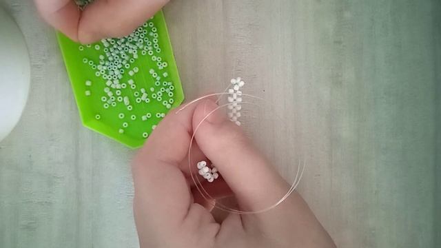 колечко из бисера с сердечком ?