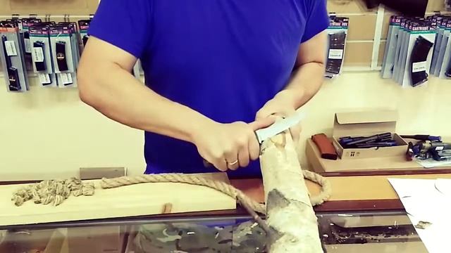 Тест ножа от Пана Владислава Кулигина, сталь 440С смотреть онлайн