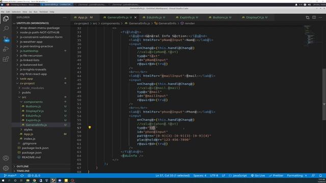 The Odin Project VLOG | Day 158 CODING For BEGINNERS | React Project CV Application Part 1 смотреть онлайн