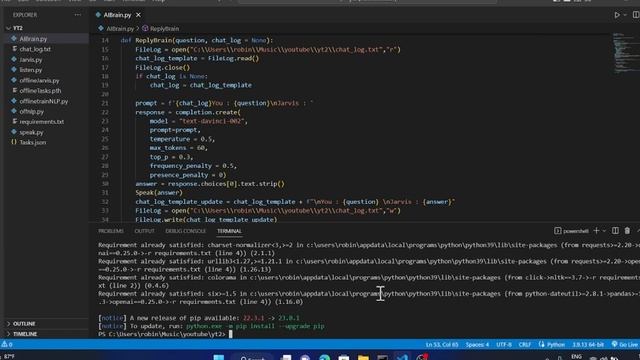 MAKE YOUR OWN AI MODEL / VOICE ASSISTANT / JARVIS / USING OPENAI