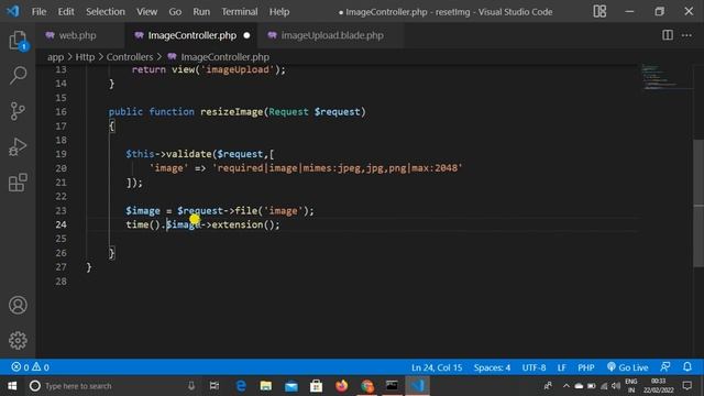 How To Create Resize Image Or Thumbnail Before Upload In Laravel 8 Step By Step In Hindi смотреть онлайн