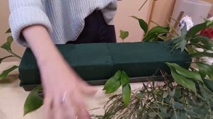 Делаем цветочную композицию для стола часть 1, мастер класс флористика
