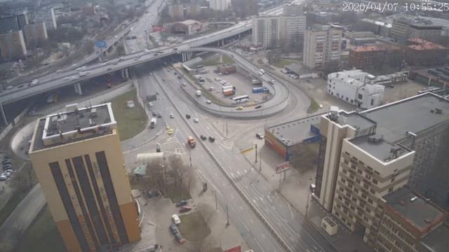 Москва - Нижегородская улица - веб камера 07.04.2020 07:56