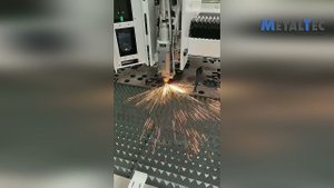 Оптоволоконный лазерный станок для резки металла MetalTec 1530B | Резка углеродистой стали 10 мм