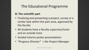 The SSAI pain educational programme through 15 years - Niels Henrik Jensen - SSAI2017