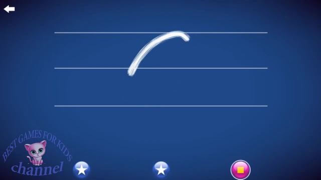 Letterschool Upercase Letters DN Style Cursive ABC Trace #3 Educational Learn Best games for kids смотреть онлайн