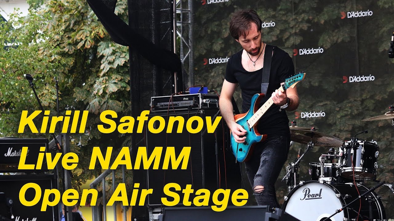 Kirill Safonov Live at NAMM open air stage (camera mic)