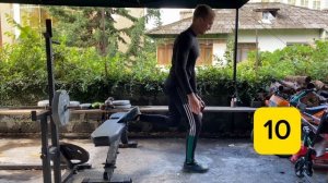 Тренировка ног. Комплекс с гирей.