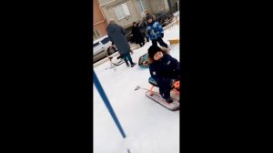 В гору на санках