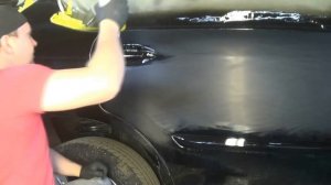 Полировка чёрного авто