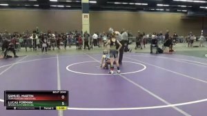 USAW TOA Stockyard Stampede/2045 12U Boys 58 Lucas Forman Nevada Elite Wrestling Vs Samuel Martin