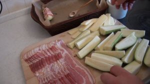 Как приготовить кабачки с беконом и сыром