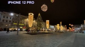 Dji POCKET 2 vs iPHONE 12 Pro - Night Video