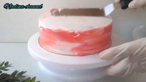 Украшение торта живыми цветами~торт для девушки на 18 лет~Decorating a cake