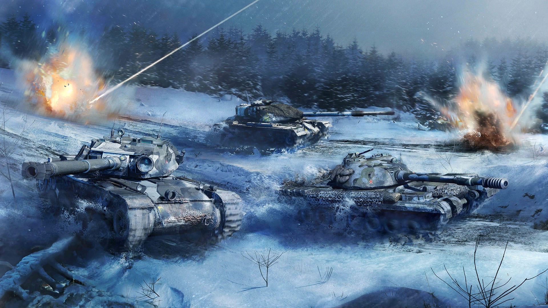 World of Tanks зимняя битва