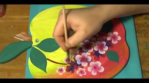 РОСПИСЬ РАЗДЕЛОЧНОЙ ДОСКИ АКРИЛОВЫМИ КРАСКАМИ