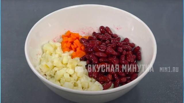 Винегрет Летний, вкусный и простой: поделилась рецептом с мамой, так она три раза уже готовила