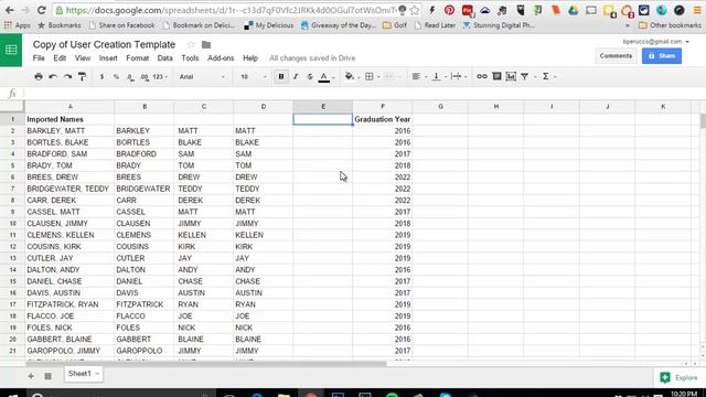 Use Google Sheets to Create Usernames or Email Addresses смотреть онлайн