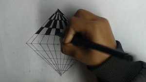 3D Free Hand Drawing 3D illusion | 3D Drawing | How to Draw 3D art free hand