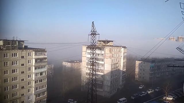 Осенний туман на Тихой осень 2019