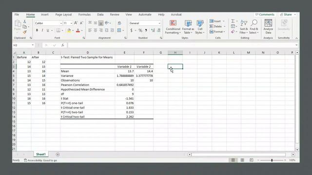 How to do a Paired Sample Hypothesis Test in Excel (t-test and z-test) смотреть онлайн