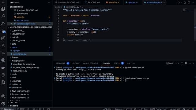 Live Coding Hugging Face With GitHub GPU Codespaces