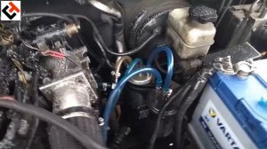 Заводим #ssangyong #актион с новым аккумулятором в мороз