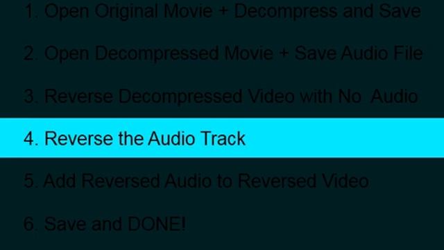 How to Reverse Video with Audio -EASY