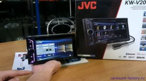 Обзор магнитолы 2din JVC KW V20BT