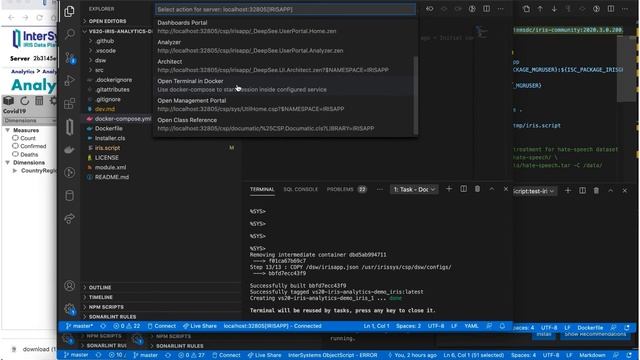 Creating InterSystems IRIS Analytics Solutions Using Docker & VSCode смотреть онлайн
