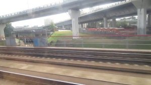 Поезд Ласточка Москва-Нижний Новгород. Отправление со станции Москва-Курская. Москва