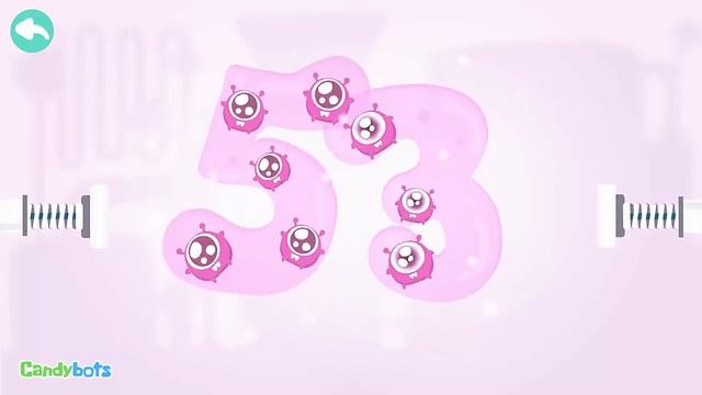 Numbers 123 (Candybots)- Learn to count the number 1 to 100 - Education app for kid смотреть онлайн